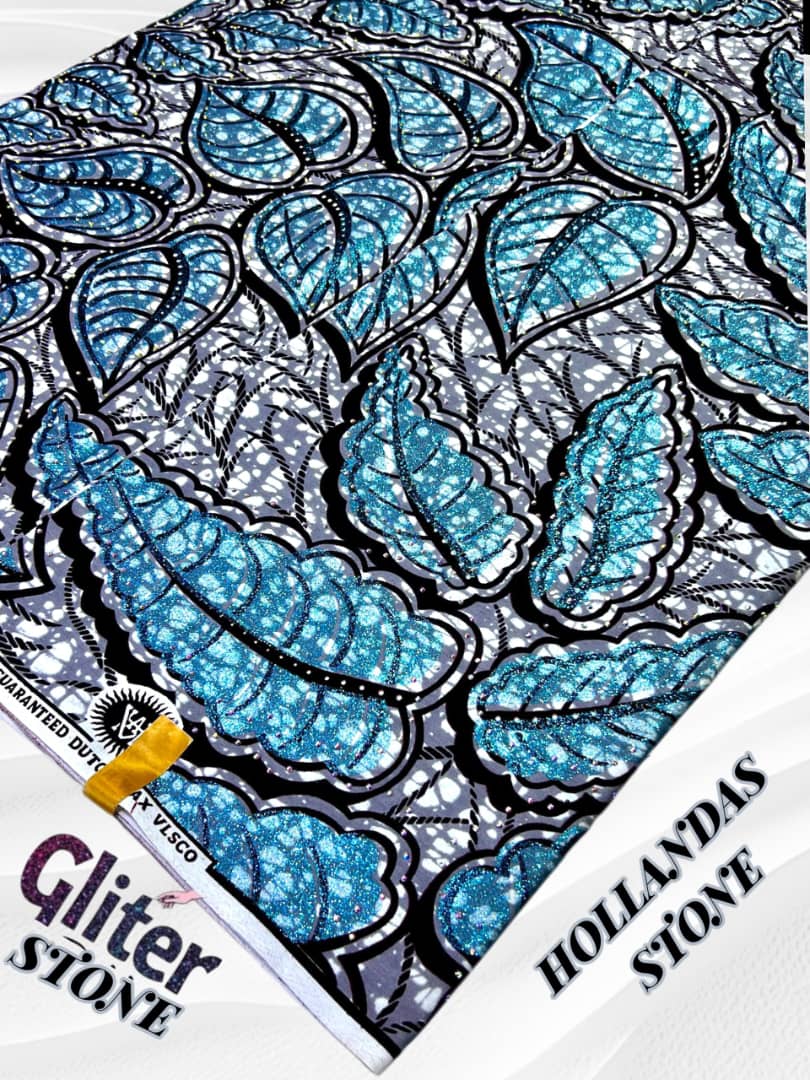 Sky Blue, Black & White Floral