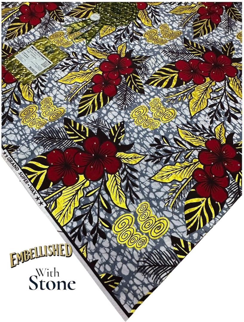 Red, Gold & Black Floral