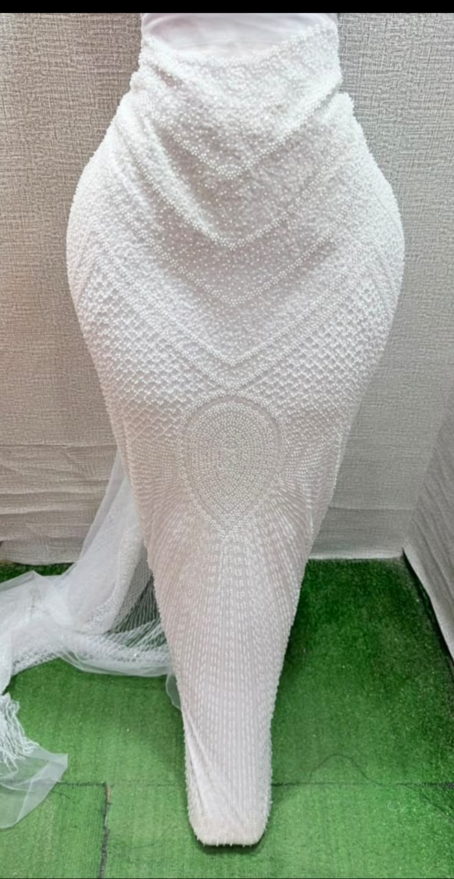 Pearl White Beaded